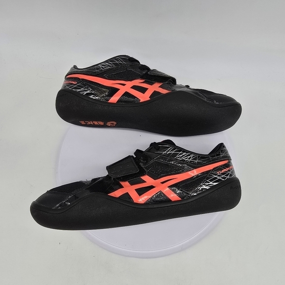 ASICS Shoes Men\'s 9M Throw Pro Black Flash G605Y Black Coral Discus Hammer main image 10